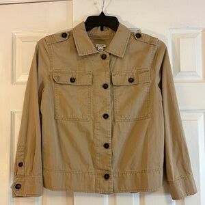 J. crew women’s safari shirt- jacket